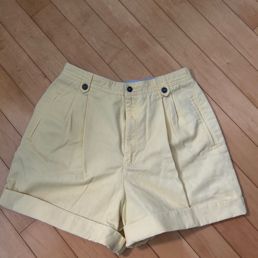 Vintage Liz Claiborne Yellow Shorts, Size 12